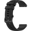 Universal Silicone Strap 20mm, Mesh Texture, Black