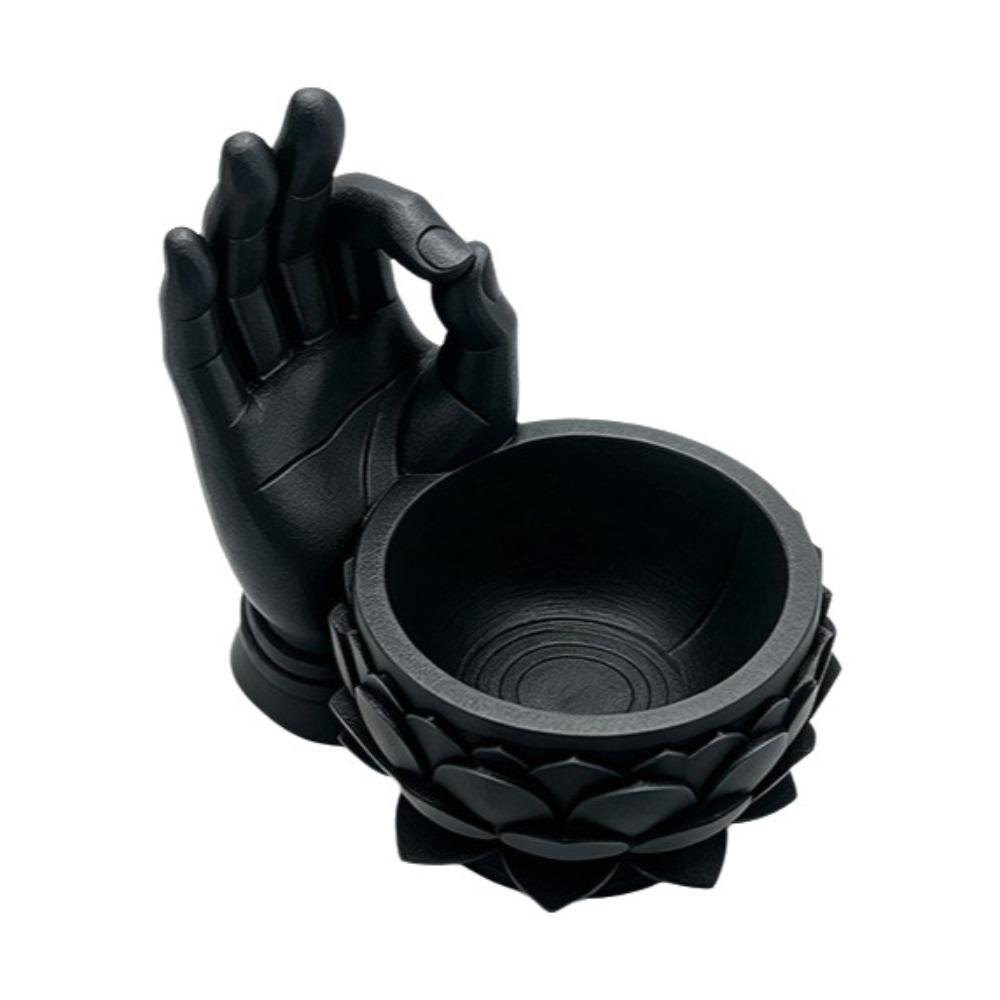 Ok Hand Succulent Planter Creative Jewelry Storage Tray Lotus Shaped Flower Pot  for Yard Garden