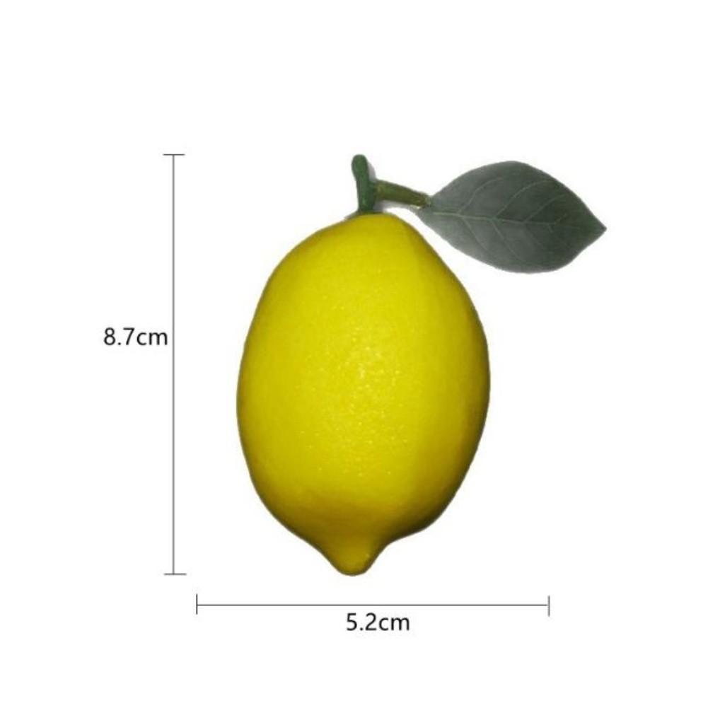 Realistic Artificial Lemon with Branches and Leaves Designed for Photography Retail Presentation and Home Decorative Purposes