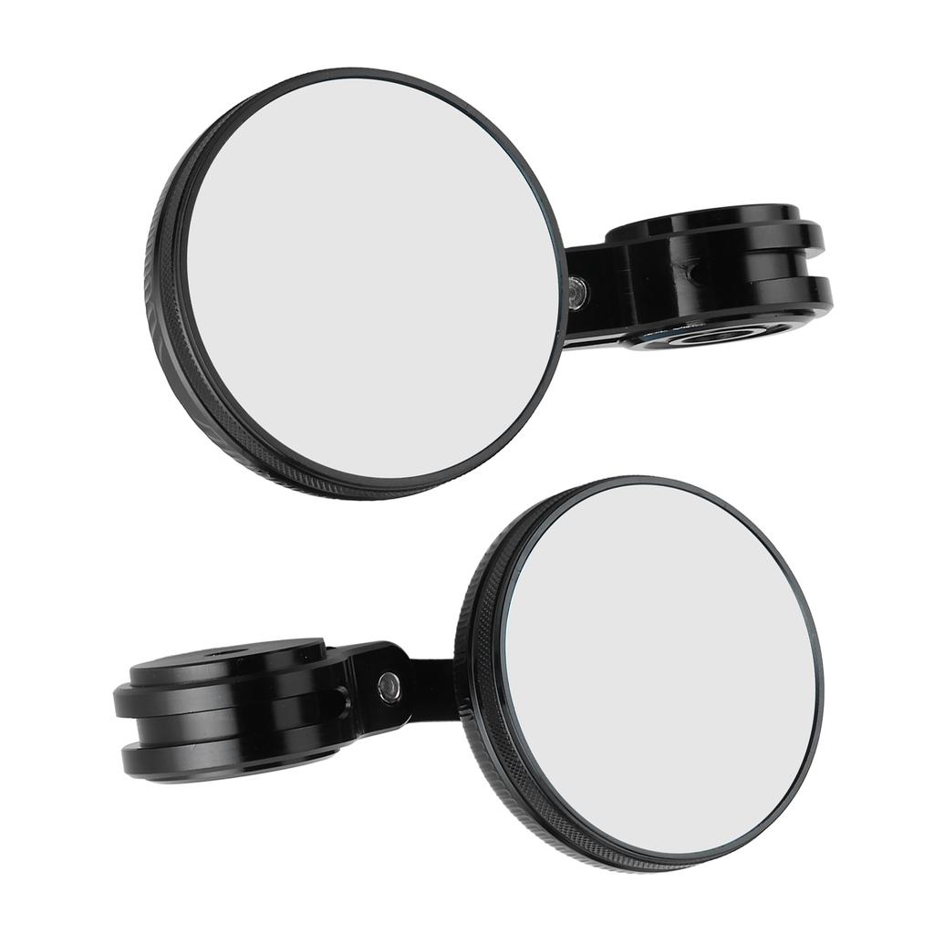 CNC Aluminum Handlebar Rearview Mirrors Anti Glare Blue Glass for Motorcycle Modification