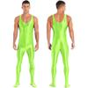 Sleeveless Full Body Jumpsuit Mens Suit Onepiece Jumpsuit Bodystocking Nightwear