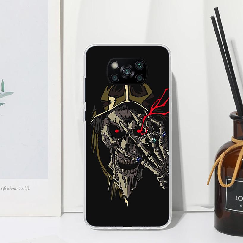 Overlord Anime Phone Case For Xiaomi Poco X7 X6 X5 M7 M8 Pro F7 Ultra Redmi 15C 15 13C 13 12C 12 10 10C 10A Art Fundas Poco X7 X