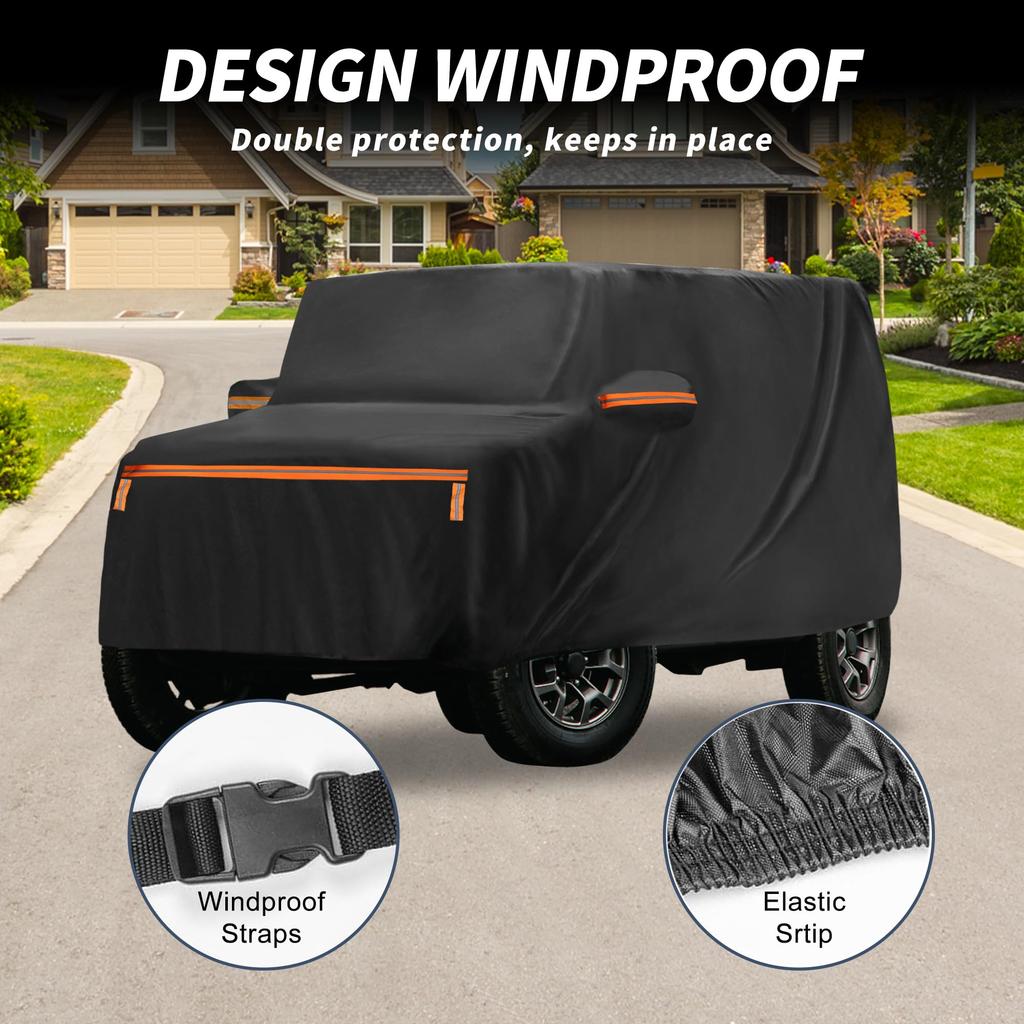 X AUTOHAUX Car Cover for Suzuki Jimny Sierra Specially Designed for the Suzuki Made with spunlace this new waterproof fabric with a construction