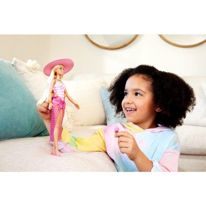 Barbie-Barbie Plage-Poupée blonde en maillot de bain et accessoires HPL73