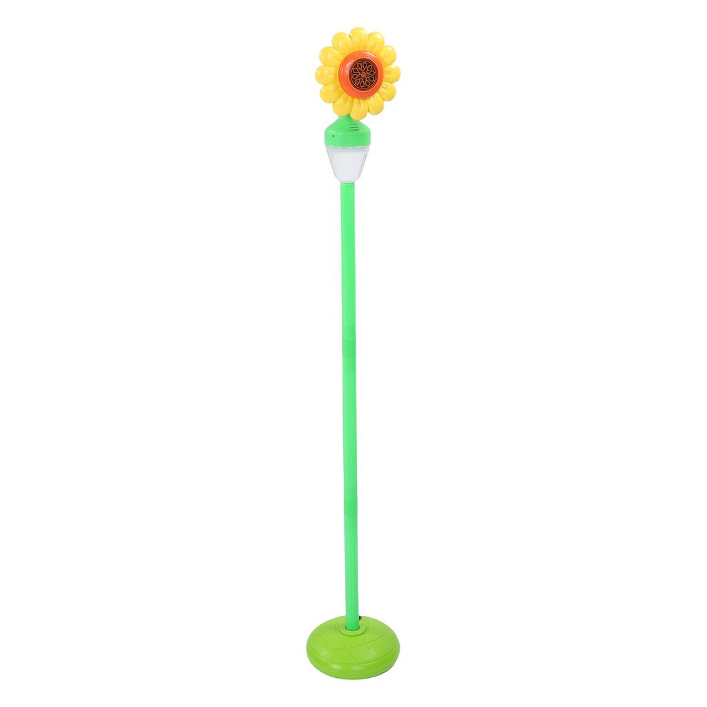 Sonnenblumen-Seifenblasenmaschine Automatischer Seifenblasenwerfer Lichter Dekorationen Wiederaufladbarer Akku Einfache Installation Start für Kinder Innen Außen Hochzeit