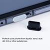 Cap for Huawei Xiaomi Phone Dustplug Black 50Pcs Type-C Dust Plug USB Charging Port Protector Silicone Anti Dust Plug Cover
