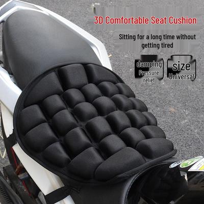 JFT All-Season Inflatable Shock-Absorbing Motorcycle Seat Cushion - Non-Slip, Breathable, Universal Design for Electric Vehicles