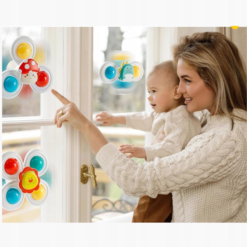 3 Sensory Suction Cups Rattle Spinner For Babies 168Jt-5