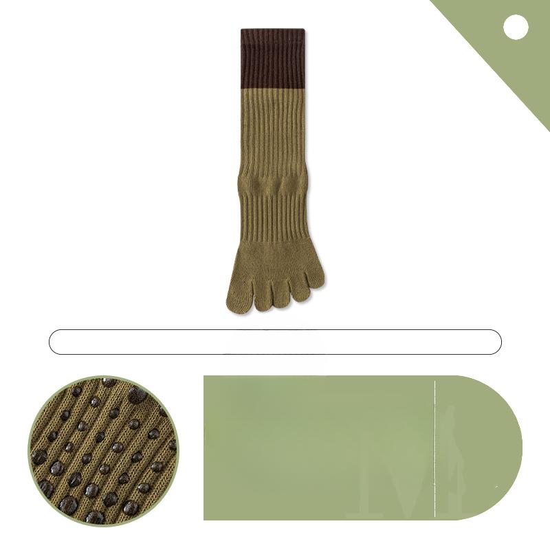 Women's Summer Sports Non Slip Indoor Professional Fitness Yoga Pilates Five Finger Socks
