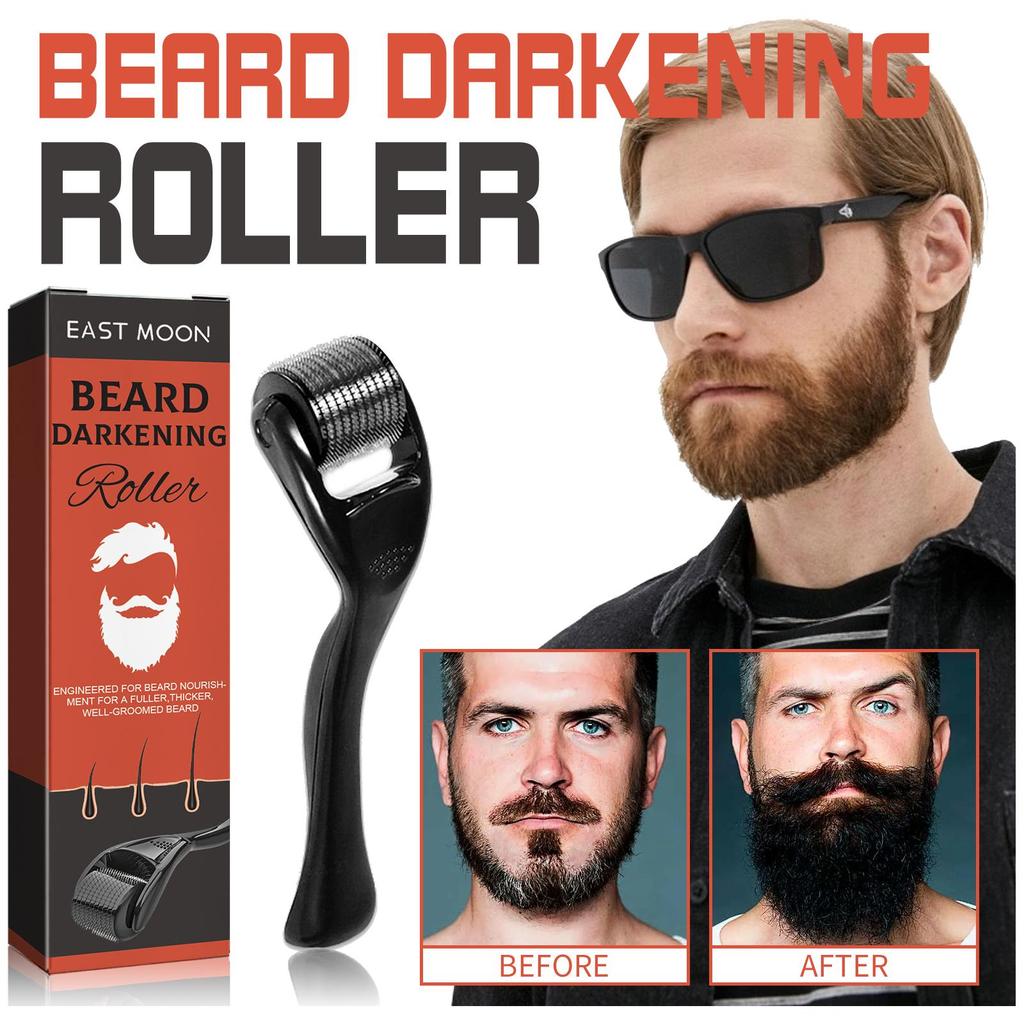 Nourishing Beard Set – Oil + Roller. Tames, softens, and moisturizes beard hair for a stronger, healthier look.