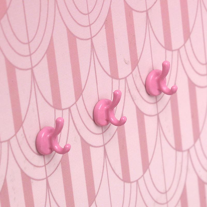 3Pcs 1:12 Dollhouse Miniature Alloy Clothes Hook Model Living Scene Decor Doll House Accessories