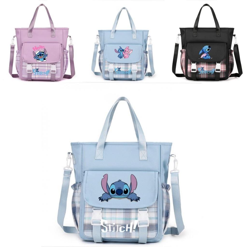 Lilo Stitch Kids Canvas Shoulder Bag With Colorful Print For Daily Use