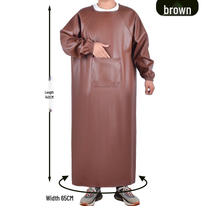 

Waterproof PU Leather Sleeved Work Apron