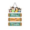 Home Quote Decorative Wall Art Mdf Wooden Hanger For Living Room, Bedroom