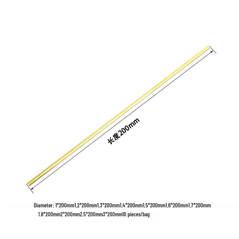 Model Piling Copper Rod Support in Various Diameters: 1.0 to 3.0 MM