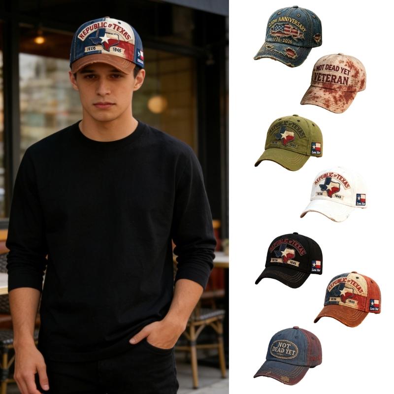 Embroidered Letters Baseball Hat Design Adjustable Strap Lightweight Polyester Casual Sporty Headwear