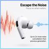 Ultimate Sound Experience AirPods Pro 3 Bluetooth Earbuds Built-in Noise Cancellation System IPX4 Daily Sweat Resistant Comfort Fit Wireless Earphones