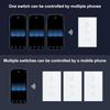 Graffiti US 120 WiFi+433 Smart Light Switch: Single/Zero Fire, Universal Model, Alexa Compatible.