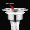 Kitchen Sink Stopper Pop Up Universal Sink Drain Plug Detachable Sink Stopper Drain Plug And Basket Anti Clogging Food Debris