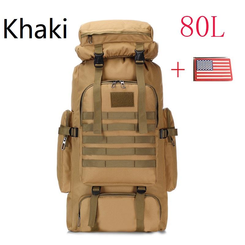 80L/100L Mountaineering Bag Climb Bag Tactical Backpacks Large Backpack Outdoors Hiking Camping Travel Bags