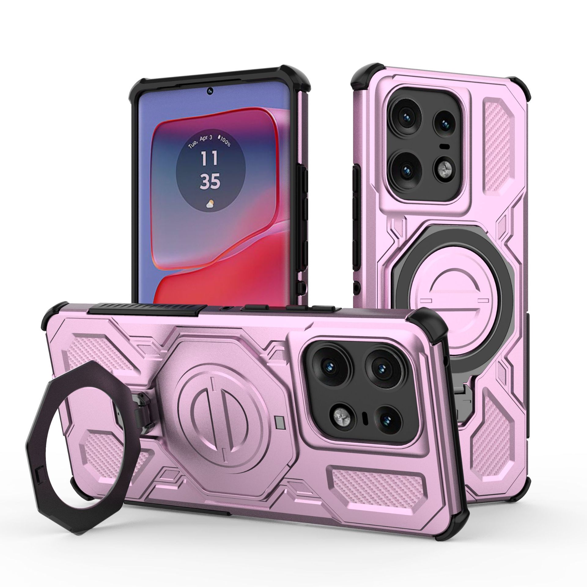 

Motorola Edge 50 Pro Magnetic Phone Case,Military Drop Protection MagSafe Phone Case Cover for Motorola Edge 50 Pro фіолетовий