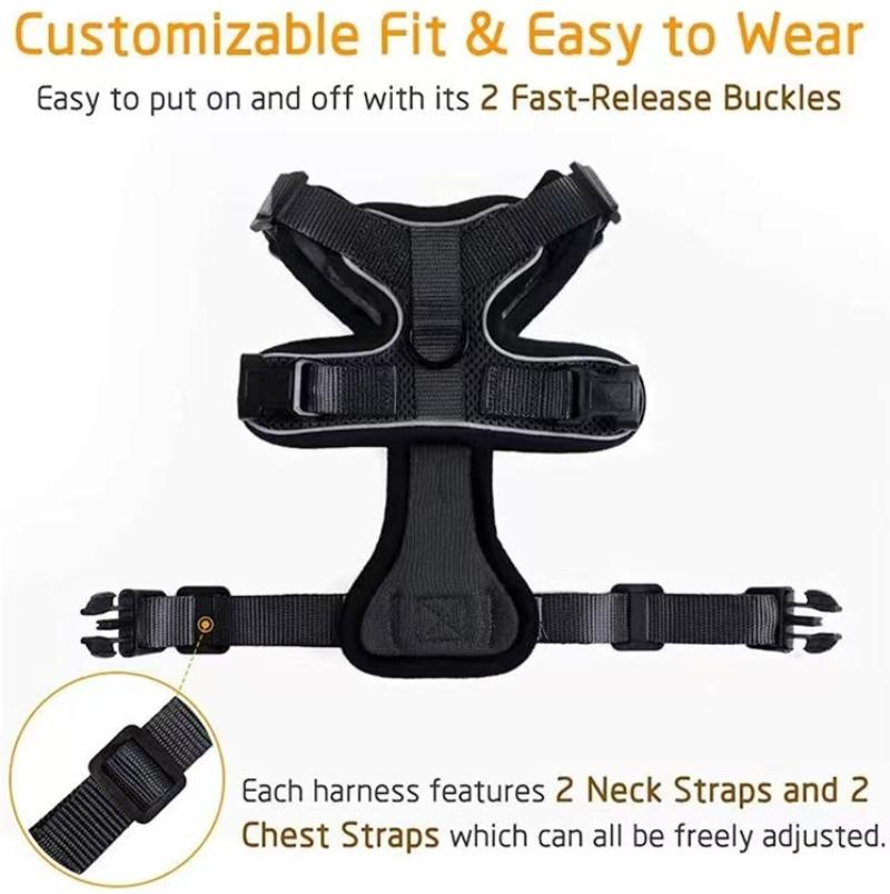 ZFUN Cat Harness and Leash for Walking, Escape Proof Soft Adjustable Vest Harnesses for Cats,Breathable Reflective Strips Jacket