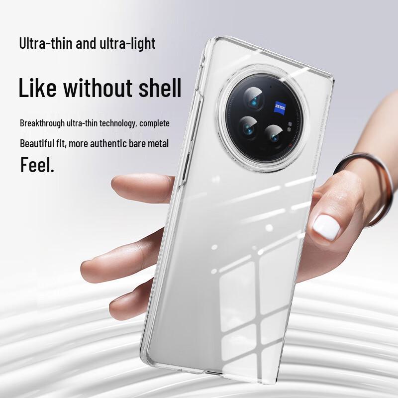 BIYAOZI Vivo X Fold Serie Transparente Schutzhülle