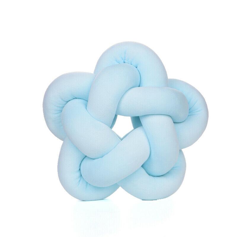 Cotton Hand Knot Back Cushions Cozy Car Lumbar Waist Back Pillow Home Decor Sofa Seat Cushion Soft Office Hand Rest Pillows