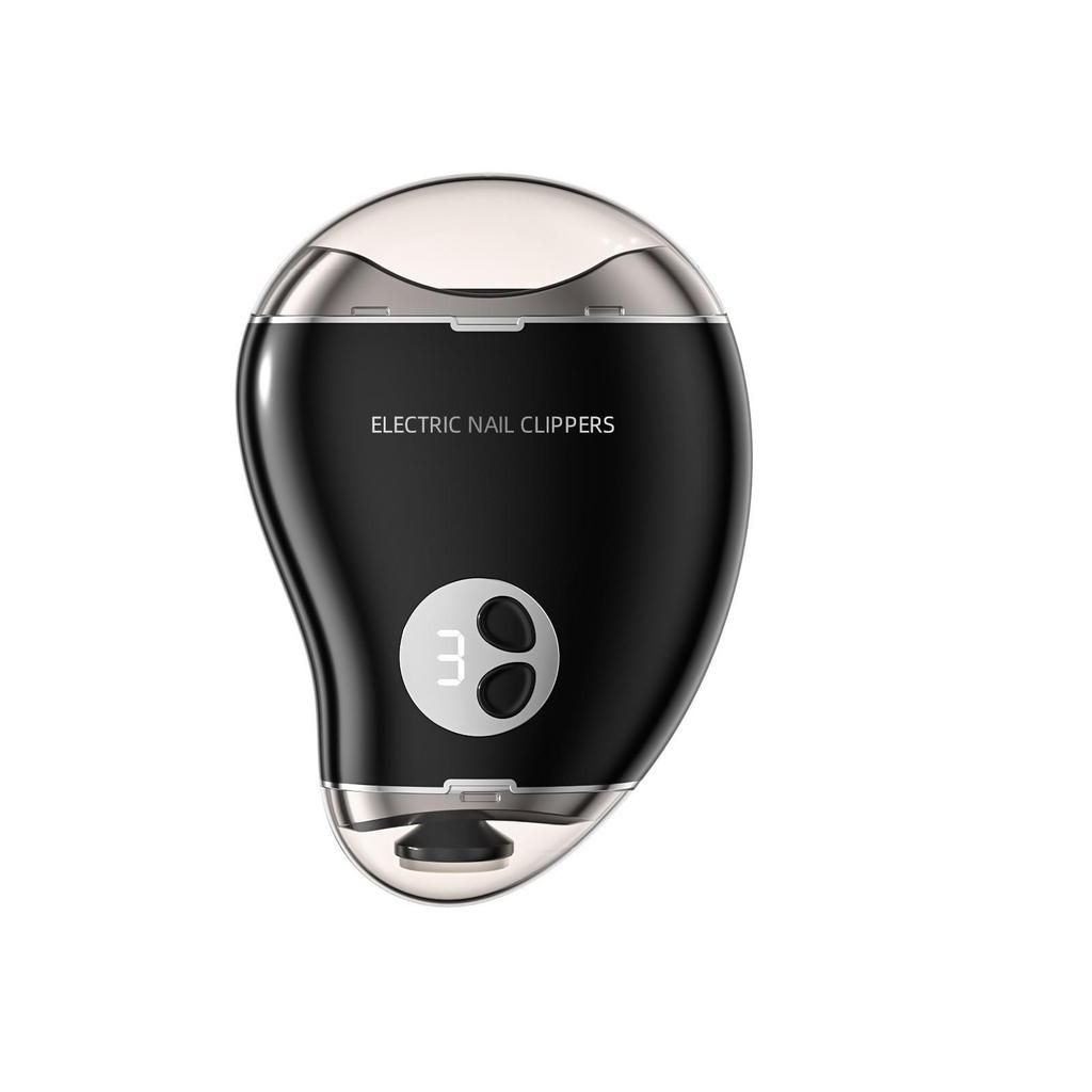 Mango-Shaped 2-in-1 Electric Nail Trimmer: Portable, Rechargeable, Splash-Proof & Pinch-Proof Clippers for Kids