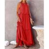 Abiti Lunghi Estivi Carini da Donna Senza Maniche Casual Svasati Taglie Forti Sexy Maxi Abito Occasioni Formali Festa Serale