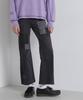 AVIREX PATCH STRETCH DENIM PANTS Women's M 010 Black 783-4211601