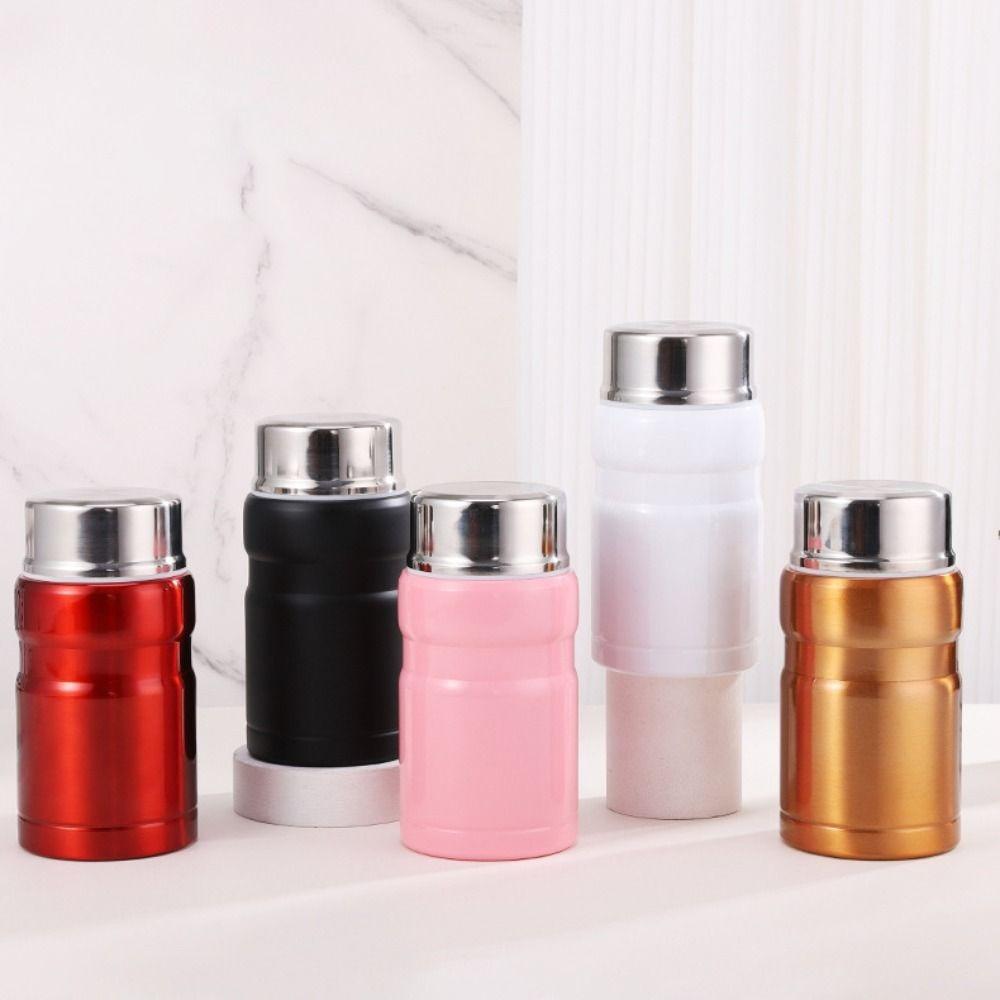 Large Capacity 750ml Thermal Food Jar with Spoon Soup Jar Durable Thermos Cup  School