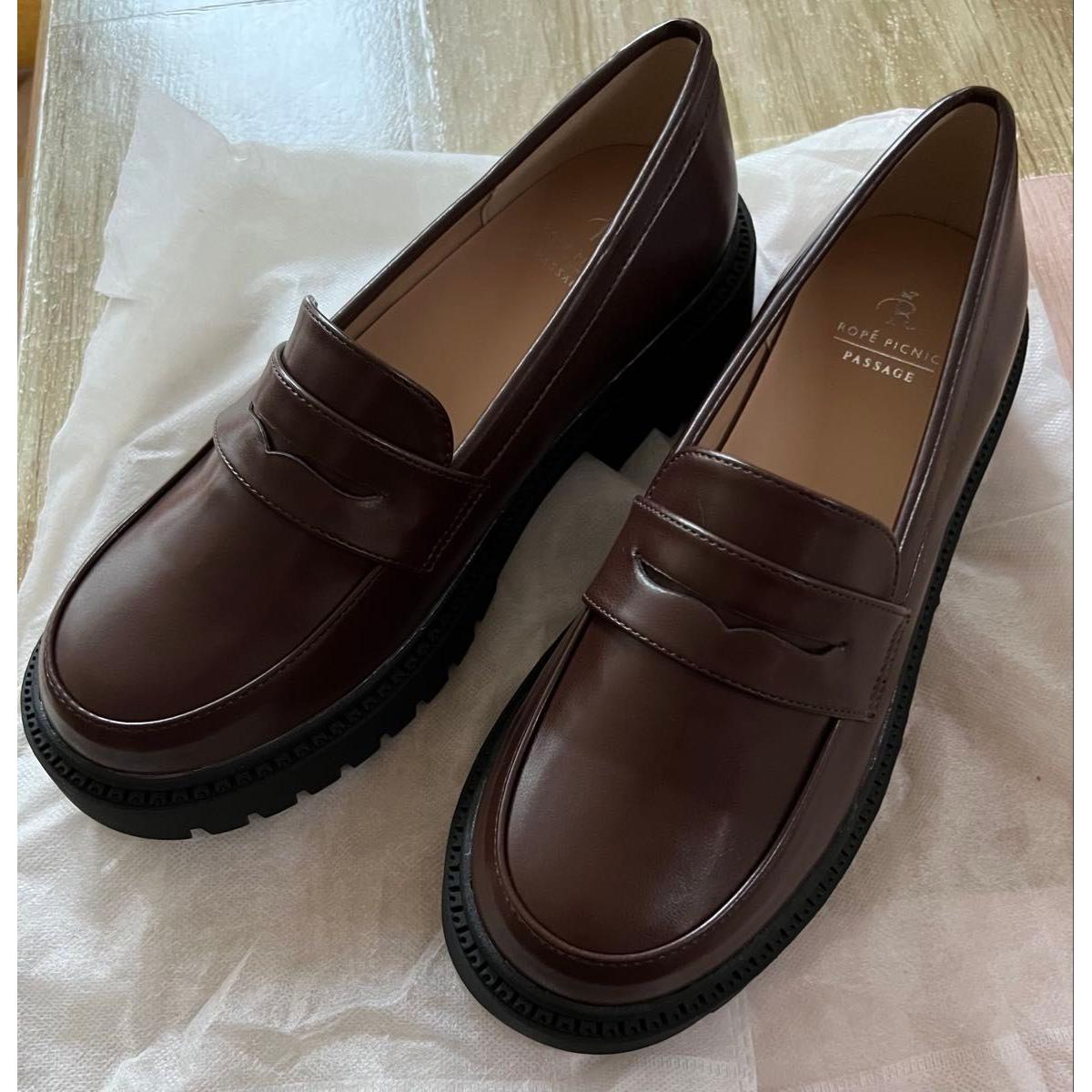 ROPE  PICNIC (ROPE PICNIC) Women s For Both Sunny and Rainy Days/Thick Sole Loafers