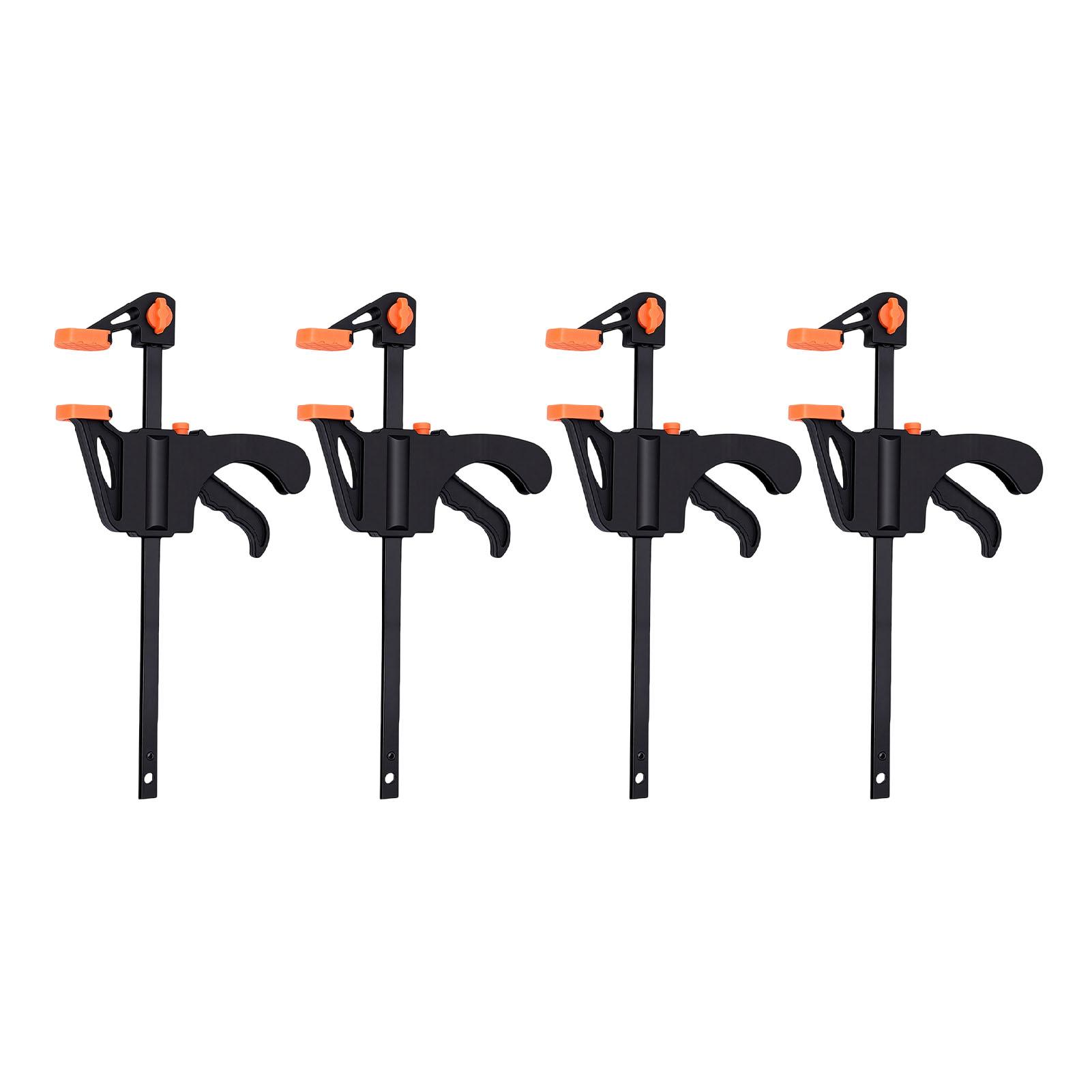 4PCS Quick Release Spreader Clamps Adjustable Grip Clamps for Woodworking Fixture and Installation 19.5cm 4 Pack