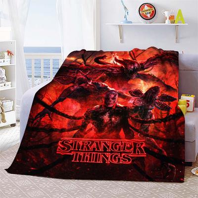 Vecna Stranger Things Elmekutató Demogorgon Pléd Takaró Flanel Ágy Kanapé Ágytakaró Puha Ágynemű Szoba Dekoráció Rajongóknak Ajándék