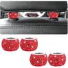 XINLIYA 4 Pack Car Headrest Collars, Bling Car Head Rest Collars Rings Decor, Rhinestone Car Head Rest Collars, Interior Car Seat Accessory, Crystal