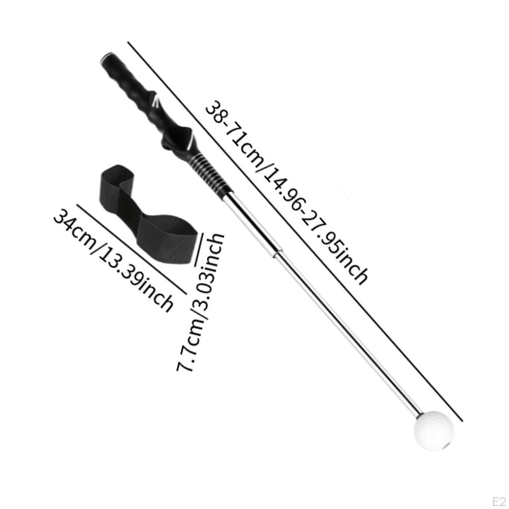 Adjustable Golf Swing Trainer Aid for Indoor And Outdoor Use with Arm Band