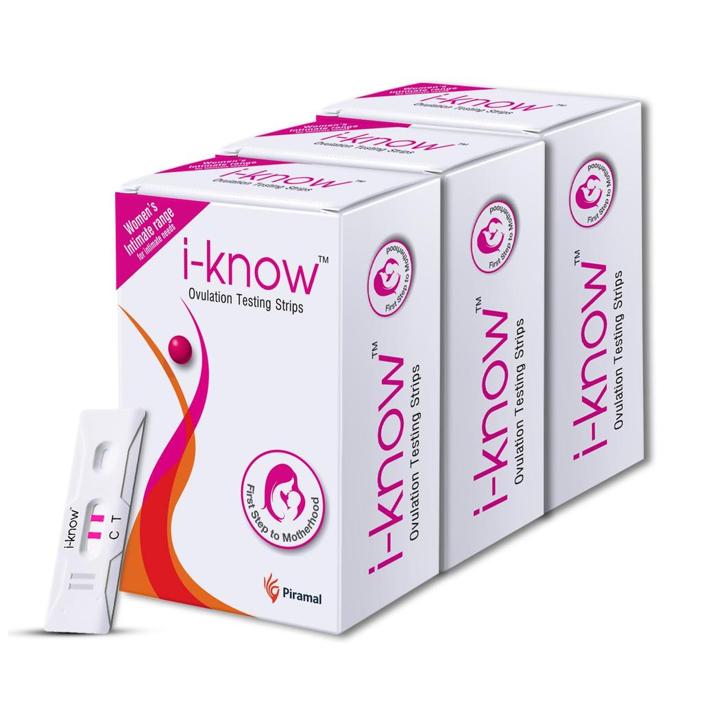 i Know Ovulation Test Kit for Women Trying to Conceive | 5 Strips x 3 Pack | Rapid Fertility Prediction in 5 Mins