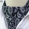 Luxury Men's Ascot Ties Vintage Paisley Cravat Self Tied British style Gentleman Polyester Silk Neck Tie Wedding FormaParty
