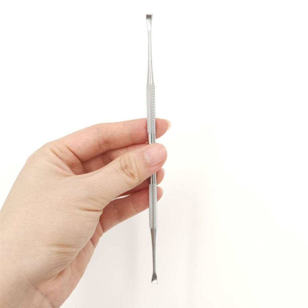 

Stainless Steel Dog Teeth Cleaning Tool Double Head Non-slip Handle Tartar Scraper Scaler Anti-rust Pet Toothbrush 17cm