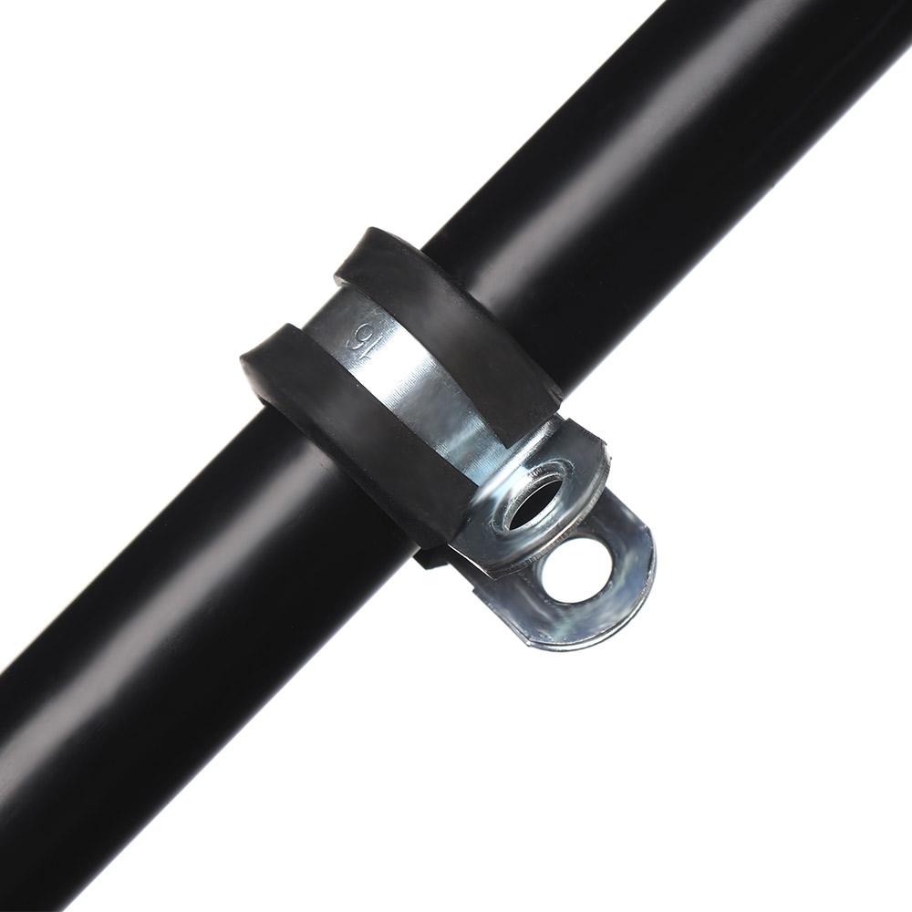 10Pcs Rubber Lined P Clips Wiring Hose Clamp Pipe Cable Mounting Fix Fasteners Hardware Electrical Fittings High quality