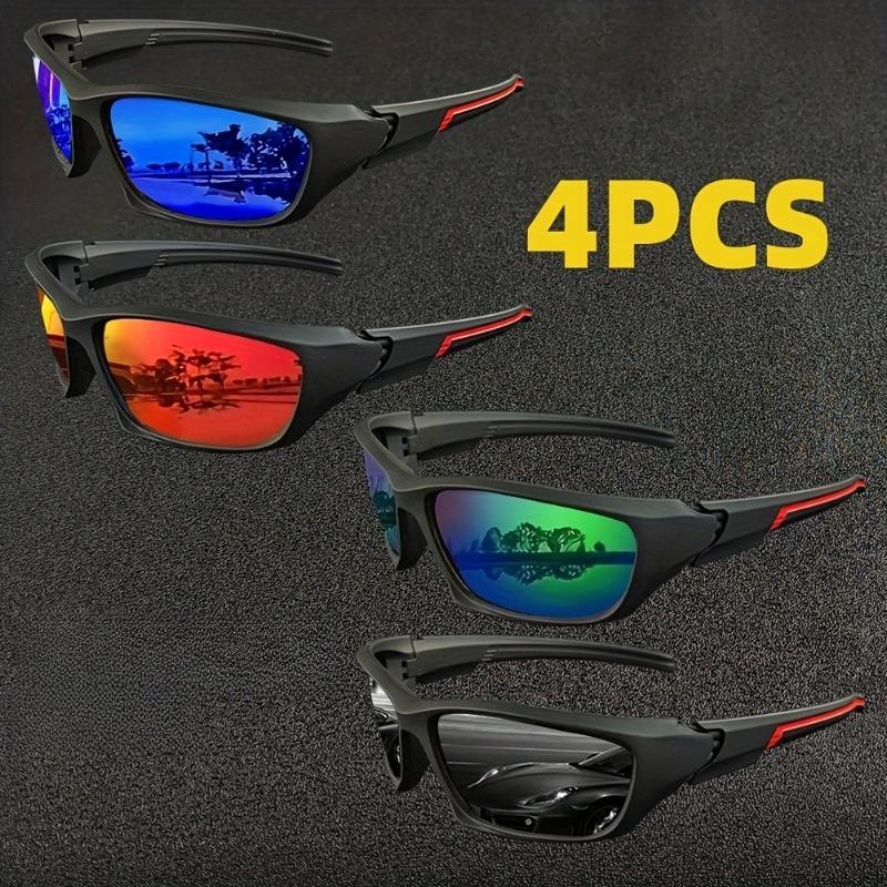 

4-piece Set of Y2K Style Fashionable and Trendy Men s Glasses Cool and Handsome Party Street Photos Fashionable Wearing