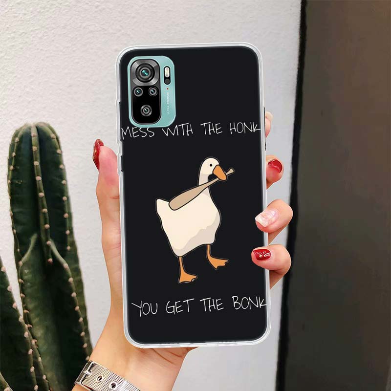 Cartoon Duck Goose Game For Xiaomi Poco X6 X3 Nfc X5 X4 F6 F5 Pro Phone Case F4 Gt F3 F2 F1 M5S M4 M3 M2 5G Fundas Coque X3 Nfc
