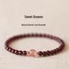 Chinese Garnet and Strawberry Crystal Good Luck Bracelet for Girls