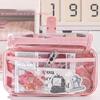 Multi-layer Transparent Pen Bag Zipper Stationery Box Transparent Pencil case  School