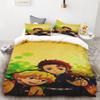 Duvet Cover Kamado Nezuko Demon Slayer Bedding Set Set Bedspread Pillowcase King Queen Full Single Size Bed Linen Kids Teen Gift