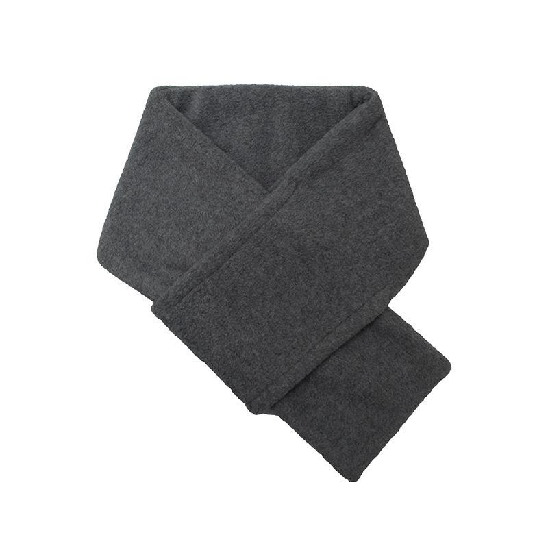 Simple Classic Men Women Fleece Short Scarf Fall Winter Neck Warmer Solid Muffler Male Thermal Classic Cold-proof Scarf Female