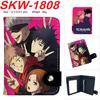 Jujutsu Kaisen Anime Wallet Vertical Snap Button Bifold Card Holder Coin Purse for Men Women 1pcs