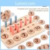 Wooden Learning Mathematics Number Matching Arithmetic Board Children Toy Puzzle
