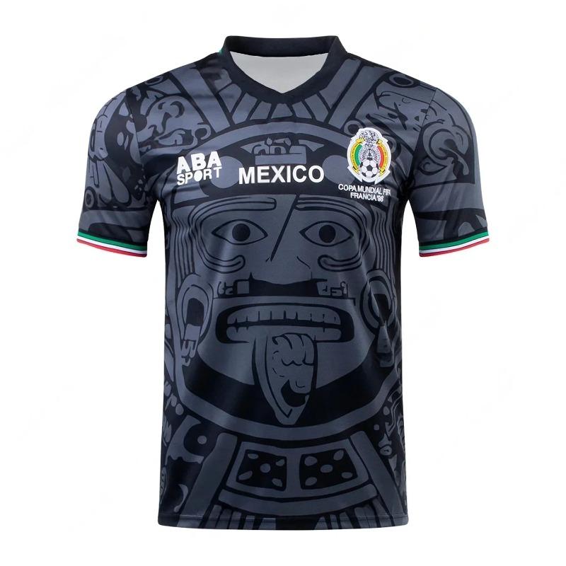 3D Print Sport Quick-dry Breathable Men T-shirt ABA Sport 1998 Mexican Football Team Jersey Parent-child Adult Kids Short-sleeve
